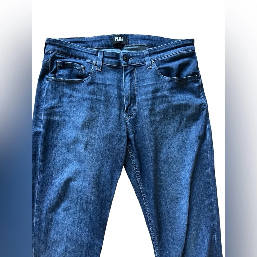Men’s Paige Normande Straight Leg Jean Medium Wash Size 32 x 29 - Picture 2 of 6